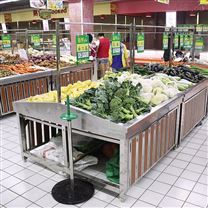智豪華昌錢大媽蔬菜貨架展示架生鮮超市貨架