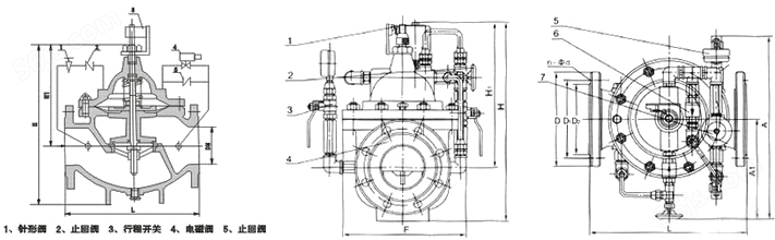 700X多功能水泵控制阀结构图