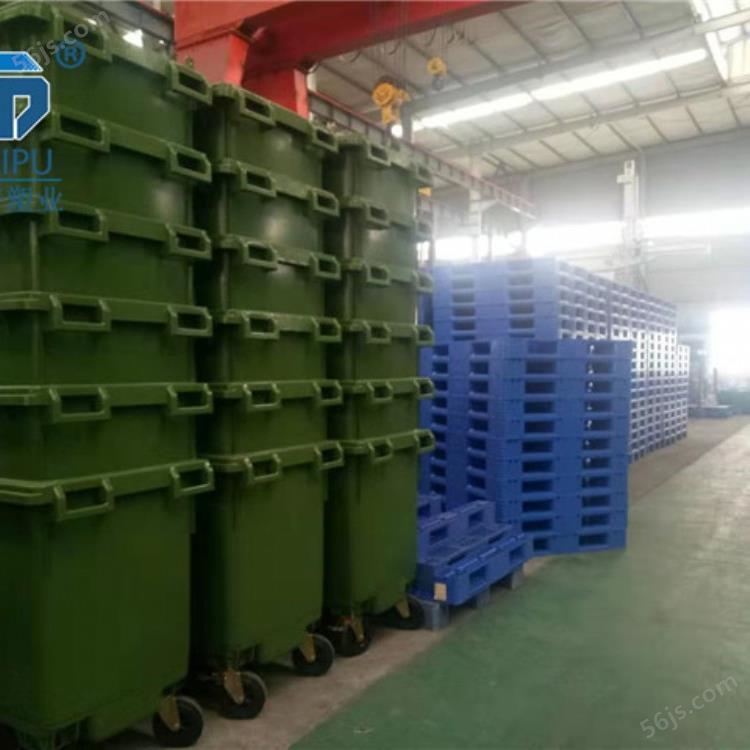 綦江户外垃圾桶660升塑料环卫垃圾车生产厂家