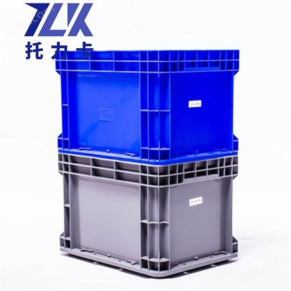 遂宁加厚塑料箱 600-230箱带盖物流运输箱厂家