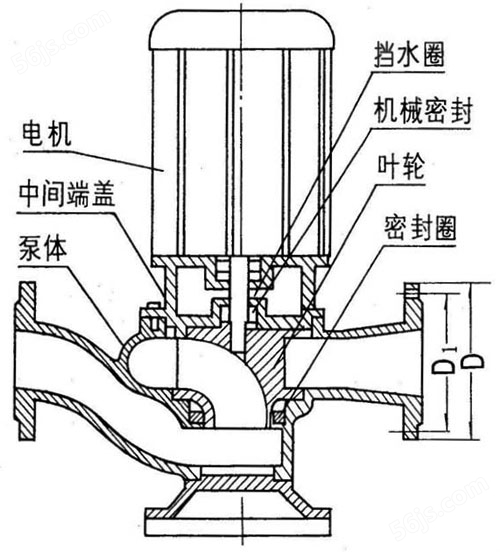 GW管道排污泵结构图