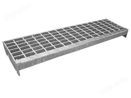 带有方格板突缘的焊接楼梯踏板钢格板。
