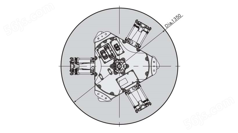 FANUC M-3iA/6A/6S/12H 包装机器人运行轨迹图